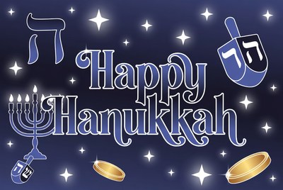 Happy Hanukkah Illustration