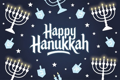 Happy Hanukkah Illustration
