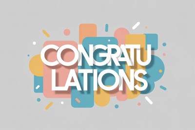 Colorful Congratulations Clipart