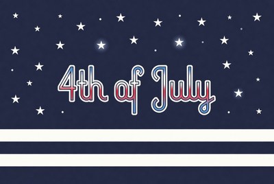 4th of July Patriotic Text