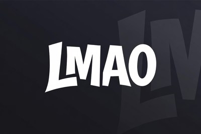 LMAO Text on Black Background