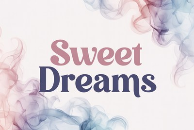 Sweet Dreams Text with Swirling Smoke