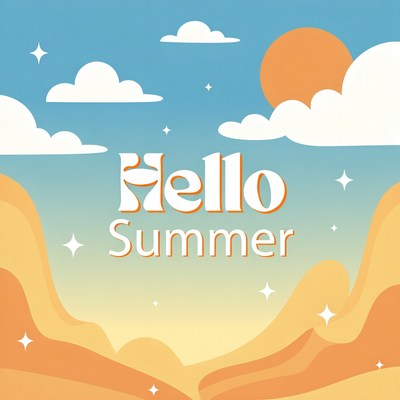 Hello Summer Illustration