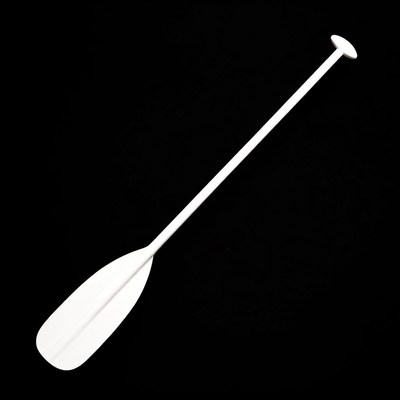White canoe paddle isolated