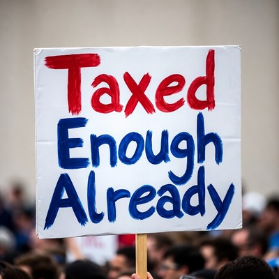 Taxed Enough Already Protest Sign