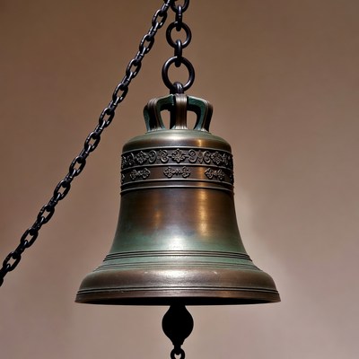 Hanging Bronze Church Bell