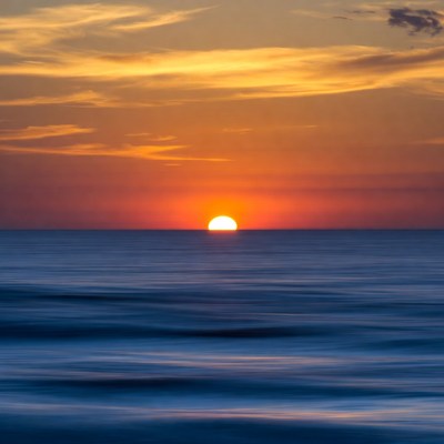 Sunset over ocean