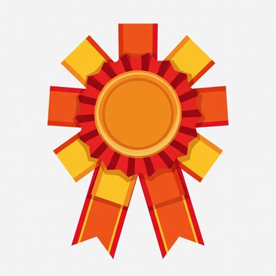 Gold Star Ribbon Award Clipart