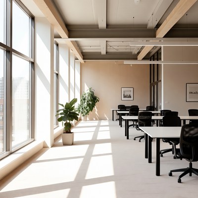 Modern Empty Open-Plan Office