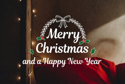 Merry Christmas and Happy New Year Illustration