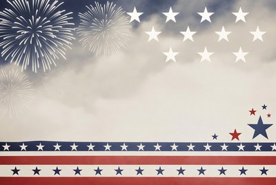 Patriotic Fireworks American Flag Background