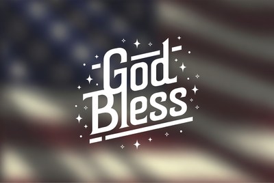 God Bless America Patriotic Graphic