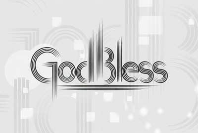 God Bless Text Graphic