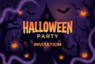 Halloween Party Invitation Illustration