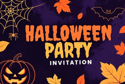 Halloween Party Invitation Illustration