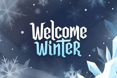 Welcome Winter Snowy Background
