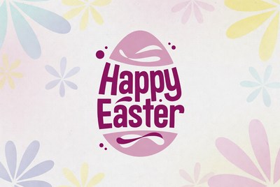 Happy Easter Pink Egg Clipart