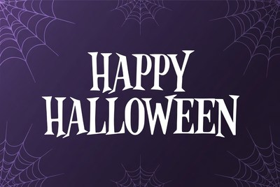 Happy Halloween with Spider Webs