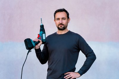 Man holding power drill