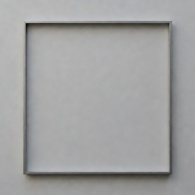 Empty Gray Picture Frame