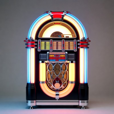 Vintage Neon Jukebox