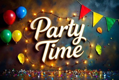 Party Time Balloons and Banners