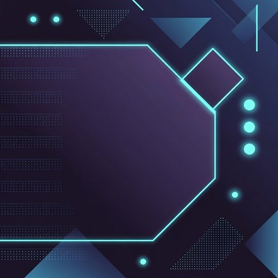 Neon Geometric Abstract Background