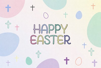 Happy Easter Clipart Illustration
