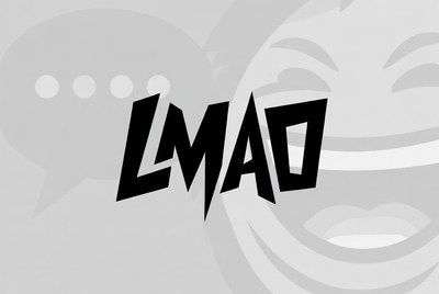 LMAO Text with Laughing Emojis