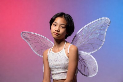 Asian girl with fairy wings