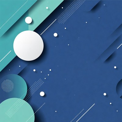 Abstract Blue Geometric Background