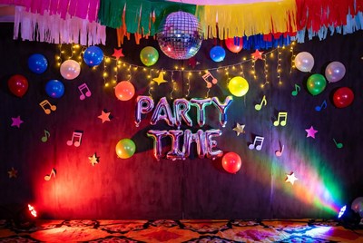 Party Time Balloon Backdrop