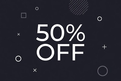 50% Off Sale Badge