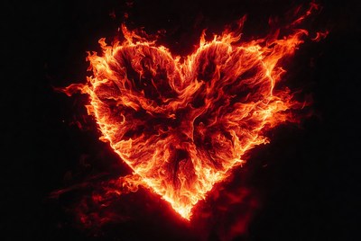 Burning Fire Heart