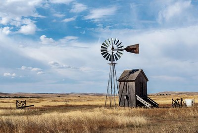 Rustic Windmill in Golden Prairie