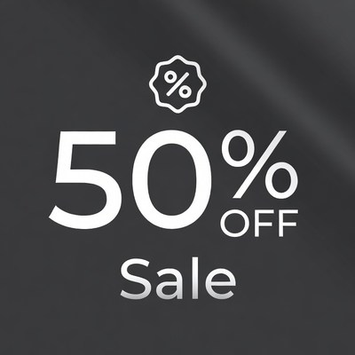 50% Off Sale Badge