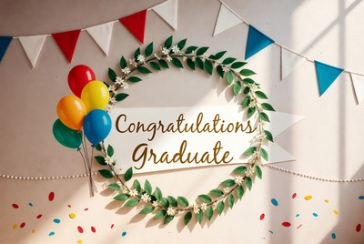 Congratulations Graduate Wreath Balloons
