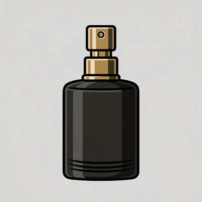Black Perfume Bottle Spray