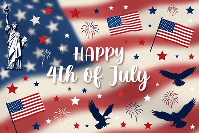 Happy 4th of July Illustration