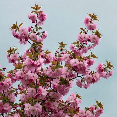 Pink Cherry Blossom Branches