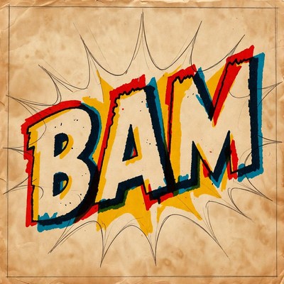 BAM Comic Book Explosion Illustration