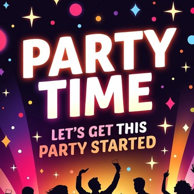 Party Time Silhouette Crowd