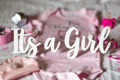 It's a Girl Baby Announcement
