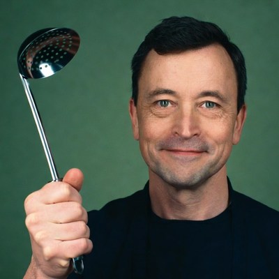 Man holding ladle