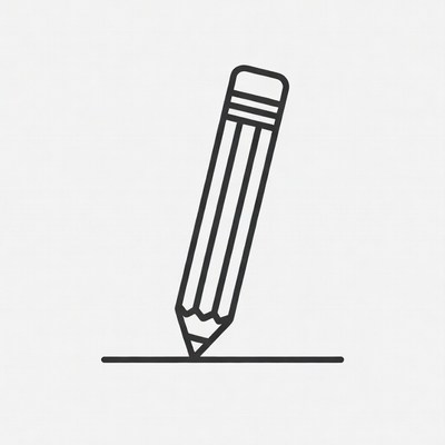 Pencil writing on paper