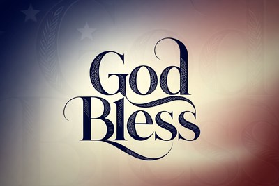 God Bless Text Graphic