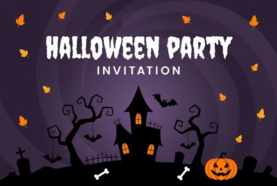 Halloween Party Invitation Illustration