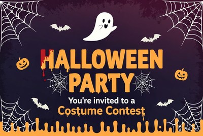 Halloween Party Costume Contest Invitation
