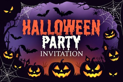 Halloween Party Invitation Illustration