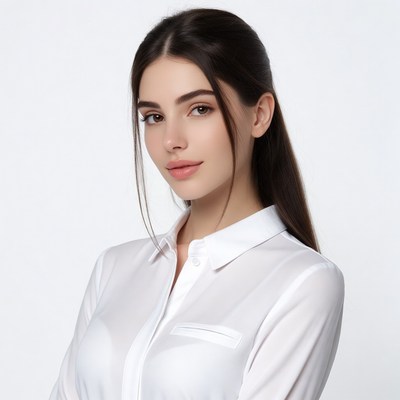 Woman in white shirt arms crossed